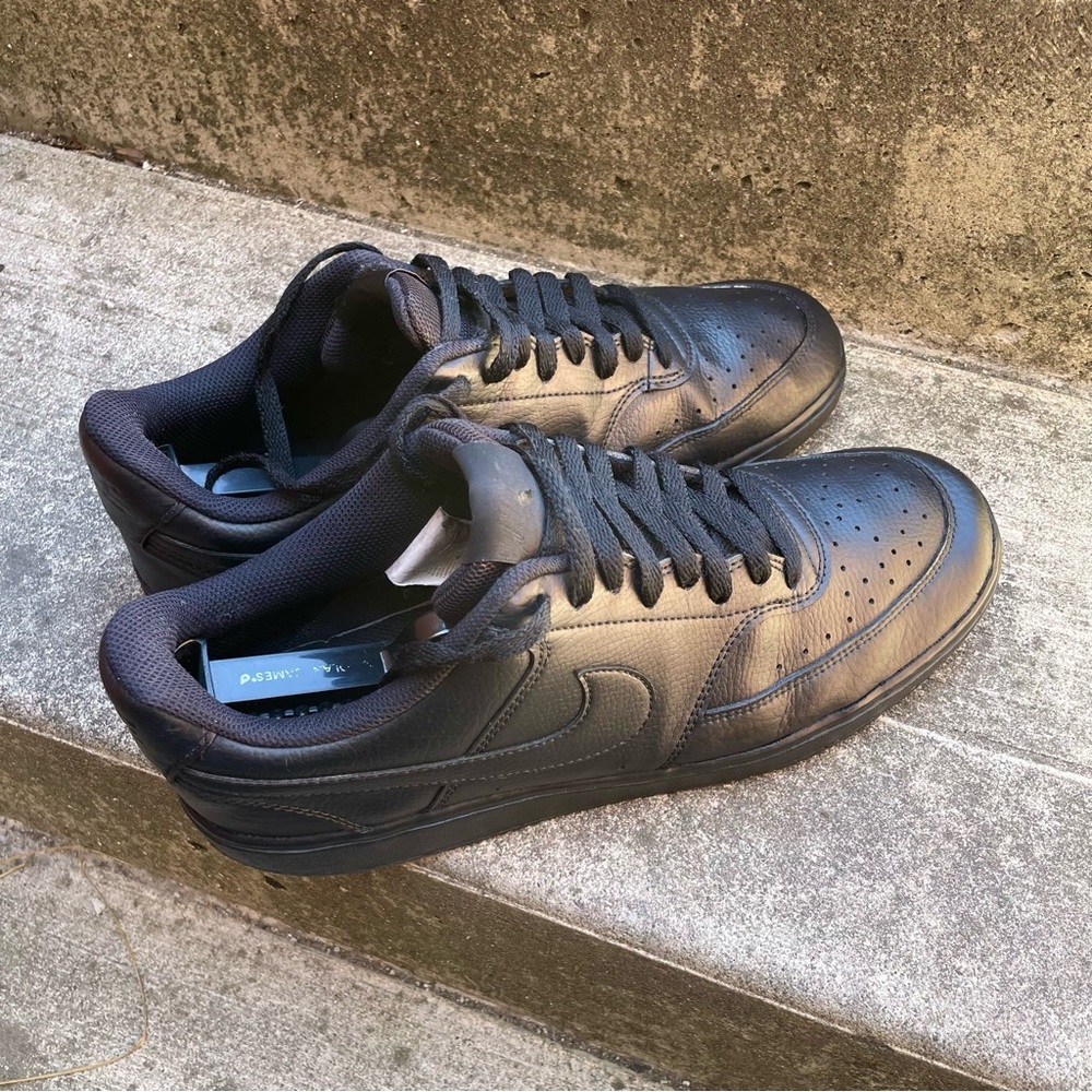 Nike Court Vision Low Men's Black Sneakers Size US 11.5 EUR 45.5 (29.5 c…